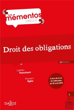 Bertrand.pt - Droit Des Obligations - 23e Ed.