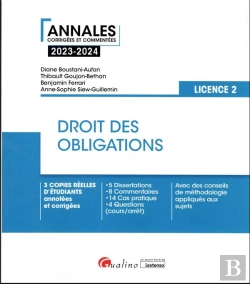 Bertrand.pt - Droit Des Obligations - L2 - 3 Copies Reelles D'Etudiants Annotees Et Corrigees - 8 Dissertations -