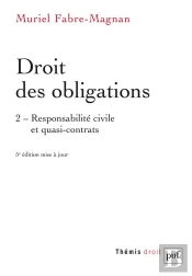 Droit Des Obligations T.2 ; Responsabilité Civile Et Quasi-Contrats (5e Édition)