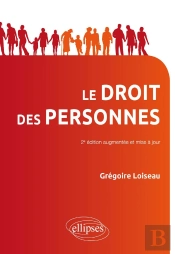 Droit Des Personnes ; 2e Edition Mise A Jour Et Augmentee