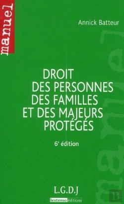Bertrand.pt - Droit Des Personnes, Des Familles Et Des Majeurs Proteges,6eme Edition
