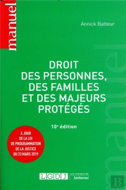 Bertrand.pt - Droit Des Personnes, Des Familles Et Desmajeurs Proteges, 10eme Edition