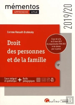 Bertrand.pt - Droit Des Personnes Et De La Famille - 18eme Edition - Integre Les Dispositions De La Loi Du 23mars
