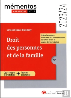 Bertrand.pt - Droit Des Personnes Et De La Famille, 22eme Edition - Cours Integral Et Synthetique - Outils Pedagog