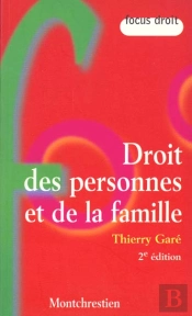 Droit Des Personnes Et De La Famille ; 2e Edition
