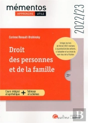 Droit Des Personnes Et De La Famille - Cours Integral Et Synthetique - Outils Pedagogiques