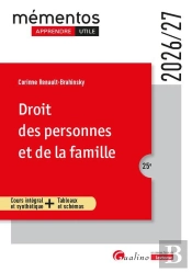 Droit Des Personnes Et De La Famille (Édition 2026/2027)