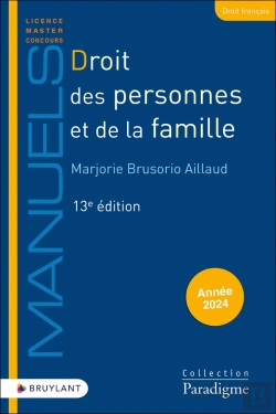Bertrand.pt - Droit Des Personnes Et De La Famille