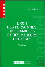 Droit Des Personnes,Des Familles Et Desmajeurs Proteges 9eme Edition