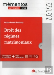 Droit Des Regimes Matrimoniaux, 12eme Edition - Cours Integral Et Synthetique - Outils Pedagogiques