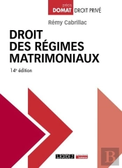 Droit Des Régimes Matrimoniaux (14e Édition)