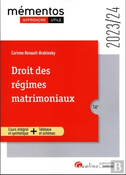 Bertrand.pt - Droit Des Regimes Matrimoniaux, 14eme Edition - Cours Integral Et Synthetique - Outils Pedagogiques