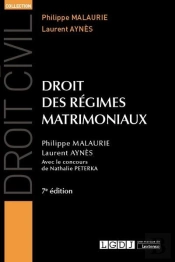 Droit Des Regimes Matrimoniaux - 7eme Edition