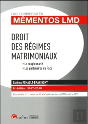 Droit Des Regimes Matrimoniaux 9eme Edition
