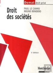 Droit Des Sociétés (3e Édition)