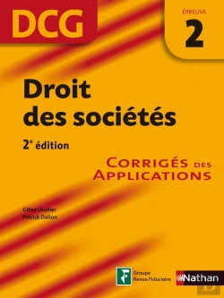 Bertrand.pt - Droit Des Sociétés ; Épreuve 2 ; Dcg ; Corrigés Des Applications (Édition 2008); 6