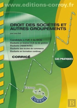 Bertrand.pt - Droit Des Societes Et Autres Groupements Corrige