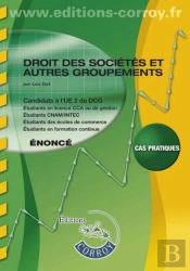 Droit Des Societes Et Autres Groupements Enonce