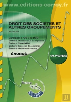 Bertrand.pt - Droit Des Societes Et Autres Groupements Enonce
