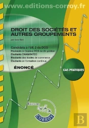 Droit Des Societes Et Autres Groupements Enonce
