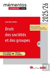 Droit Des Sociétés Et Des Groupes : Intègre Les Dispositions De L'Ordonnance Du 12 Mars 2025 Portant Réforme Du Régime Des Nullités (Édition 2025/2026)