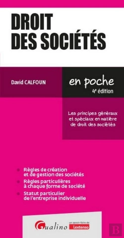 Bertrand.pt - Droit Des Sociétés : Les Principes Généraux Et Spéciaux En Matière De Droit Des Sociétés