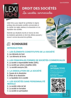 Bertrand.pt - Droit Des Societes
