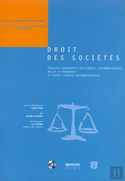 Bertrand.pt - Droit Des Societes ; Tableau Comparatif Des Droits Luxembourgeois Belge Et Francais