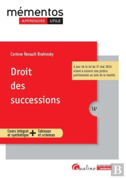 Bertrand.pt - Droit Des Successions : Cours Intégral Et Synthétique + Tableaux Et Schémas (Édition 2025/2026)