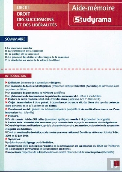 Bertrand.pt - Droit Des Successions Et Des Liberalites