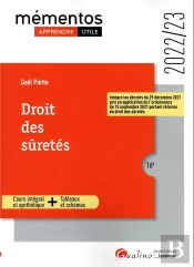 Droit Des Suretes, 16eme Edition - Cours Integral Et Synthetique - Outils Pedagogiques
