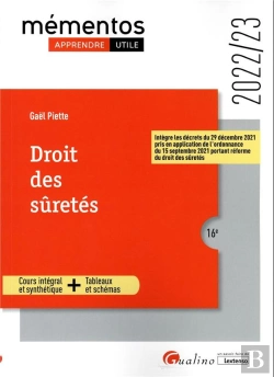 Bertrand.pt - Droit Des Suretes, 16eme Edition - Cours Integral Et Synthetique - Outils Pedagogiques