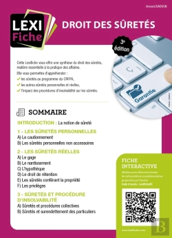 Bertrand.pt - Droit Des Suretés