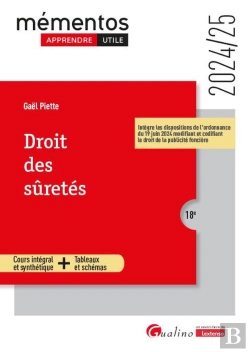 Bertrand.pt - Droit Des Suretes - Cours Integral Et Synthetique + Tableaux Et Schemas