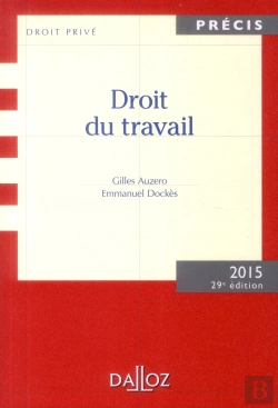 Bertrand.pt - Droit Du Travail ; Édition 2015