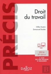 Droit Du Travail. Edition 2016