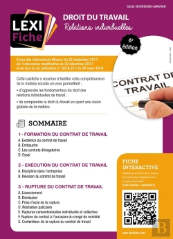 Bertrand.pt - Droit Du Travail, Relations Individuelles