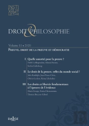 Droit & Philosophie Tome 11 ; Preuve, Droit De La Preuve Et Démocratie