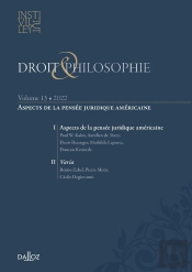 Droit & Philosophie Tome 13 : Aspects De La Pensée Juridique Américaine