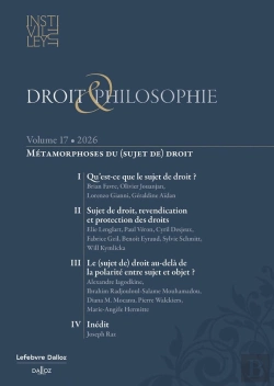Bertrand.pt - Droit & Philosophie - Volume 17 - Métamorphoses Du (Sujet De) Droit