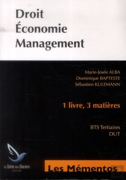 Bertrand.pt - Droit Economie Management ; 1 Livre 3 Matieres ; Bts Tertiaires Dut (3e Edition)