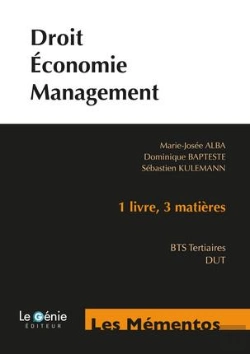 Bertrand.pt - Droit, Économie, Management ; Bts Tertiaires, Dut (4e Édition)