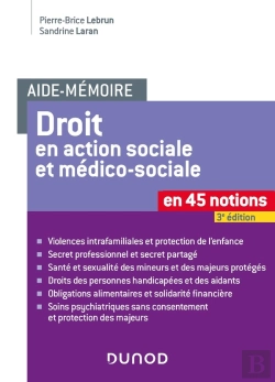 Bertrand.pt - Droit En Action Sociale Et Médico-Sociale En 45 Notions (3e Édition)
