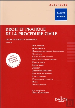 Bertrand.pt - Droit Et Pratique De La Procedure Civile 2017/2018. Droits Interne Et De L'Union Europeenne. - 9e Ed