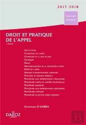 Droit Et Pratique De L'Appel (Édition 2016/2017)