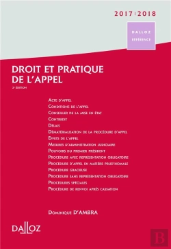 Bertrand.pt - Droit Et Pratique De L'Appel (Édition 2016/2017)