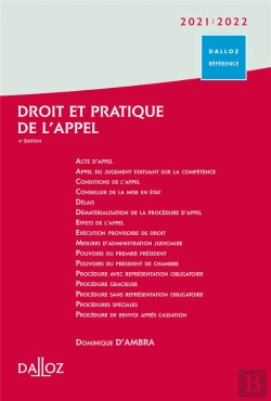Bertrand.pt - Droit Et Pratique De L'Appel (Édition 2021/2022)