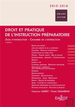 Bertrand.pt - Droit Et Pratique De L'Instruction Préparatoire (Édition 2015/2016)