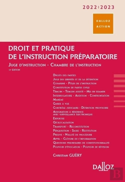 Bertrand.pt - Droit Et Pratique De L'Instruction Préparatoire (Édition 2022/2023)