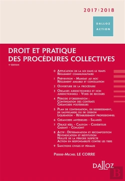 Bertrand.pt - Droit Et Pratique Des Procedures Collectives 2017/2018 - 9e Ed.